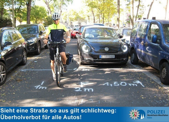 Seitenabstand beim Überholen in der Ortschaft