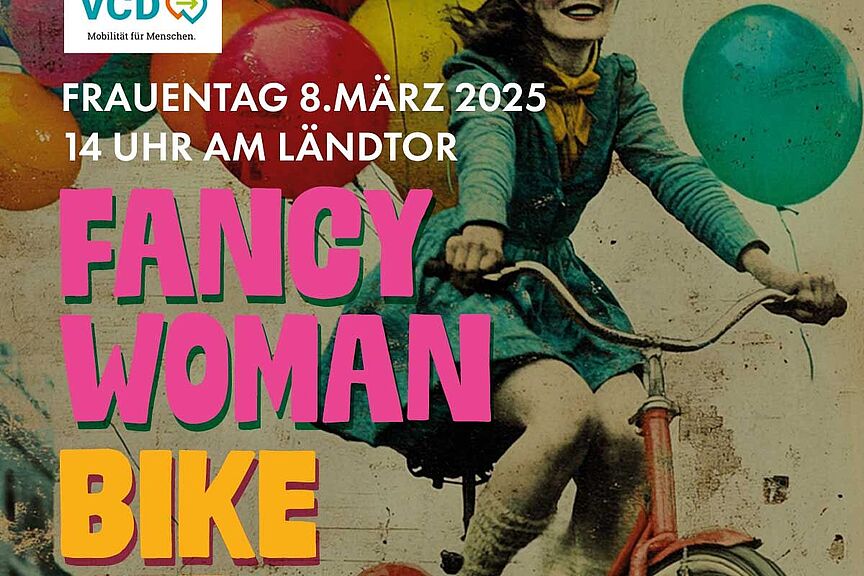 Fancy-Women-Bike-Ride-2025 Plakat des Fancy-Women-Bike-Ride-2025 Landshut